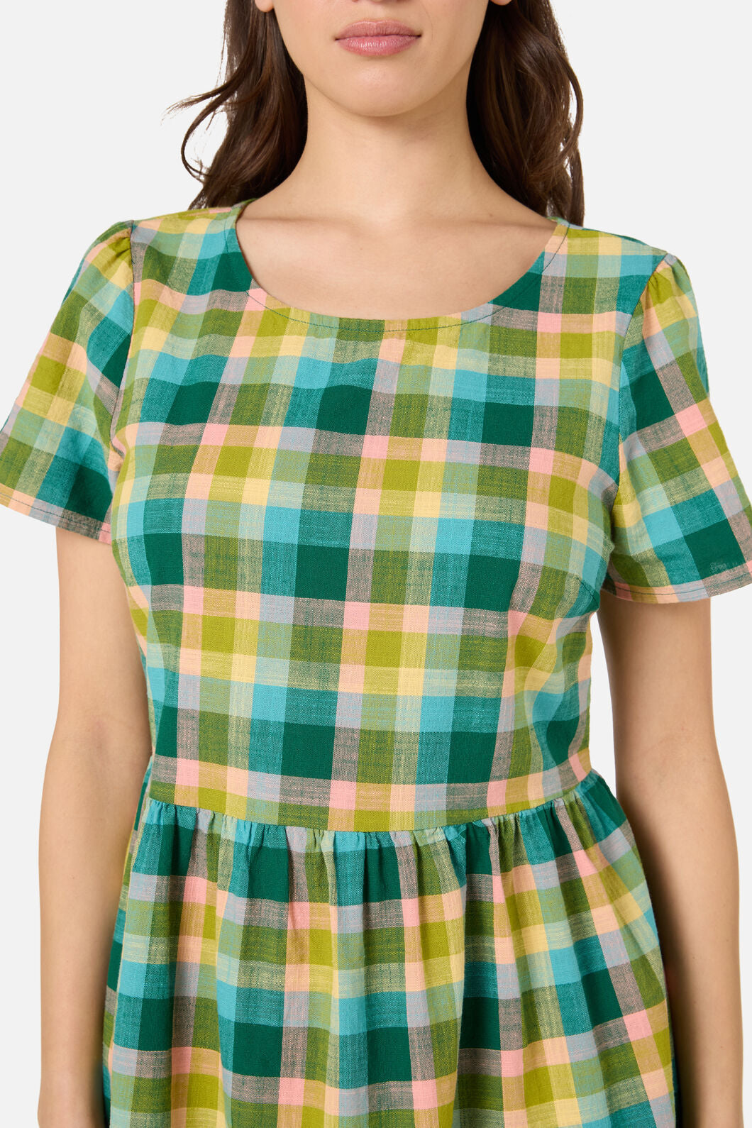 Piper Check Smock Dress
