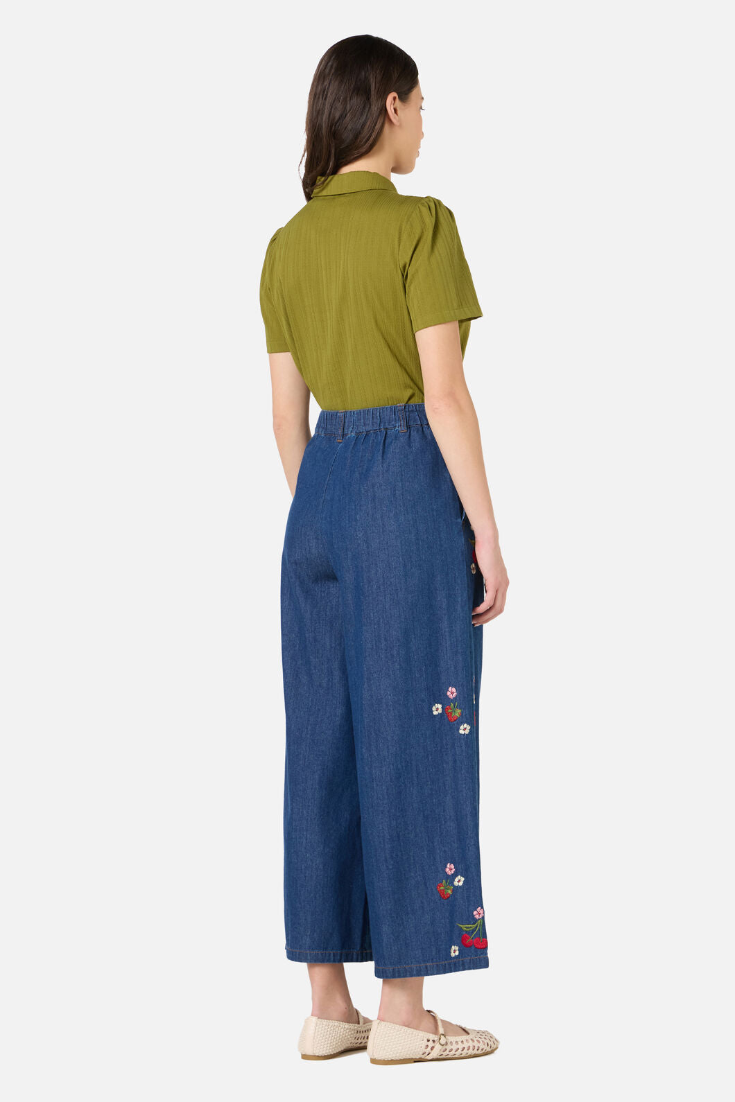 Berry Bloom Emb Culotte