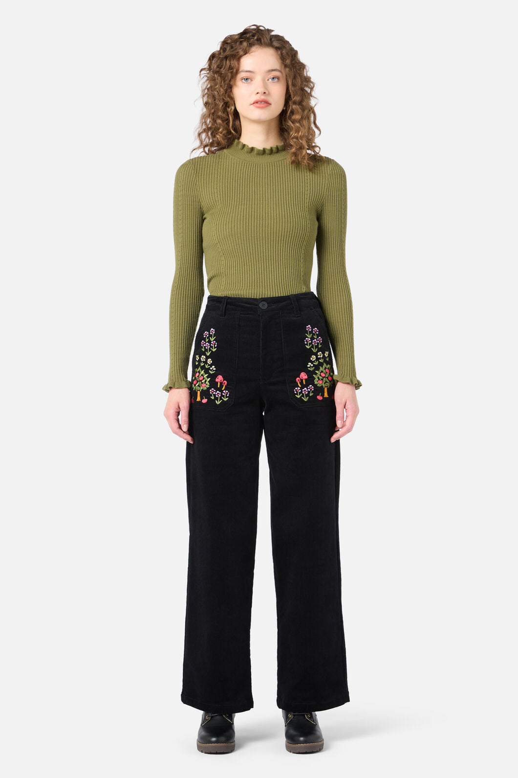 Orchard Embroidered Cord Jean
