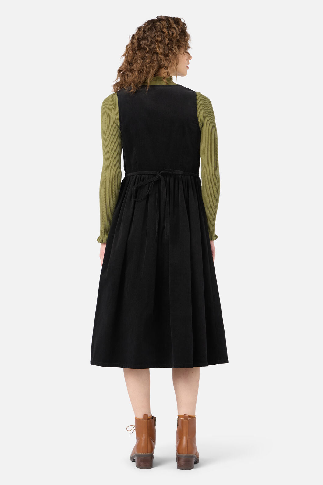 Demi Cord Pinafore Dress
