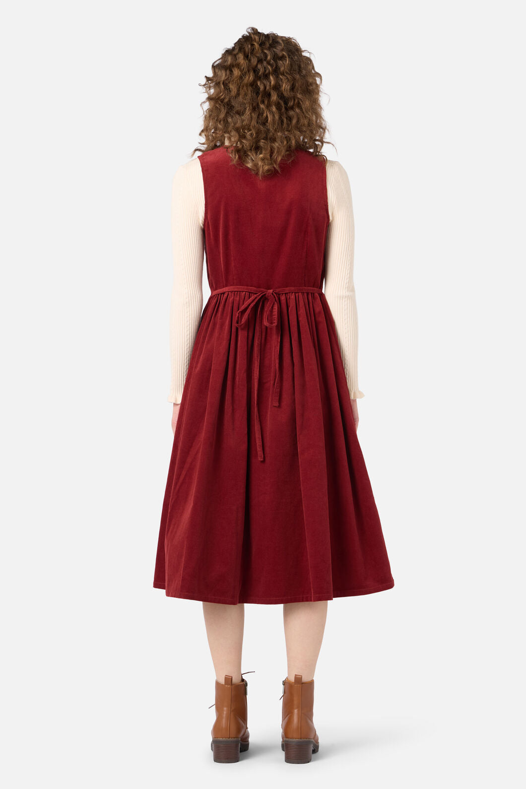 Demi Cord Pinafore Dress