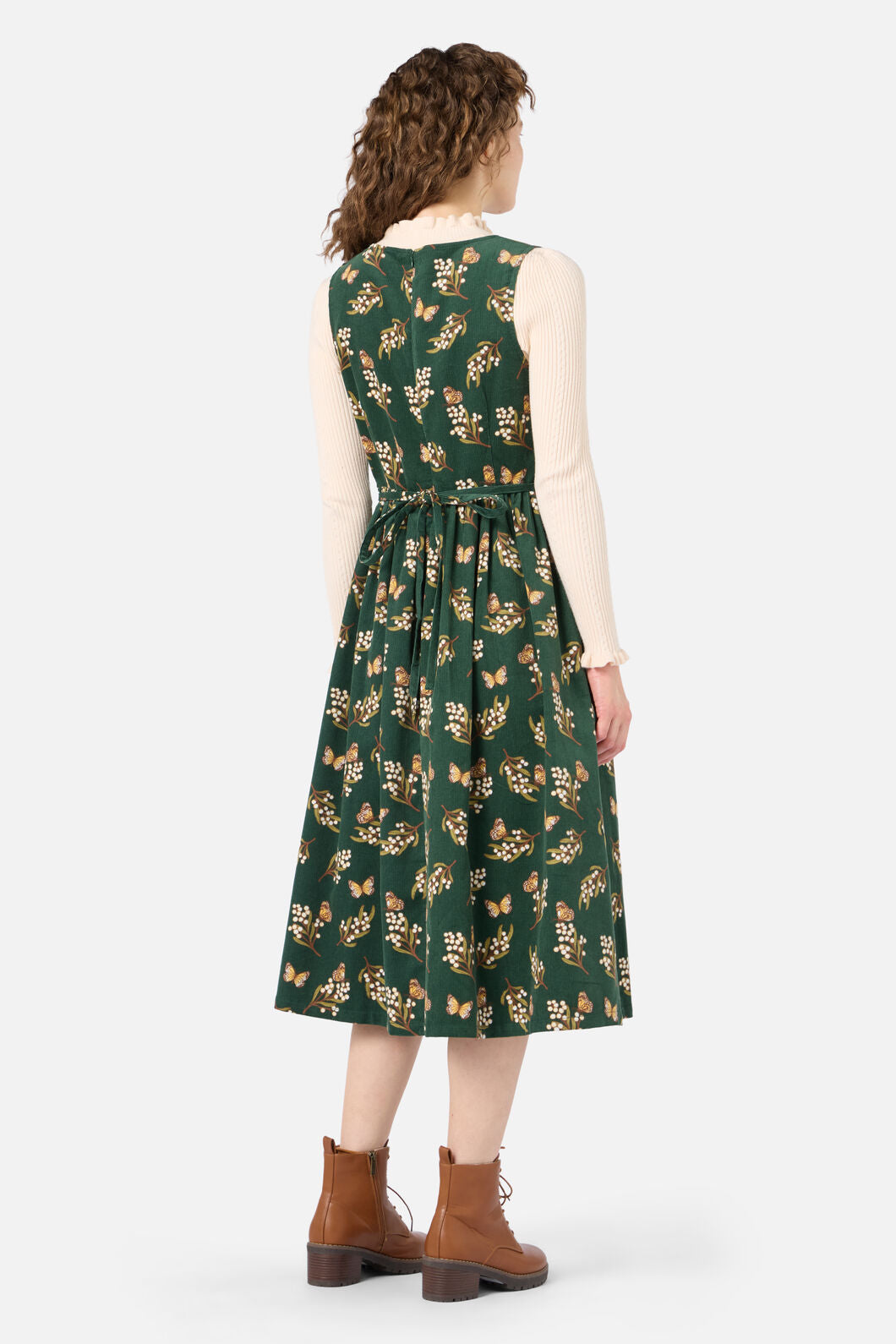 Wattle & Butterfly Midi Dress