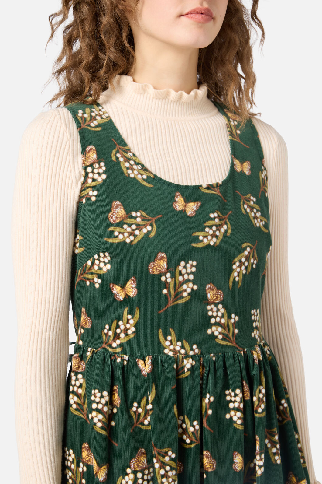 Wattle & Butterfly Midi Dress