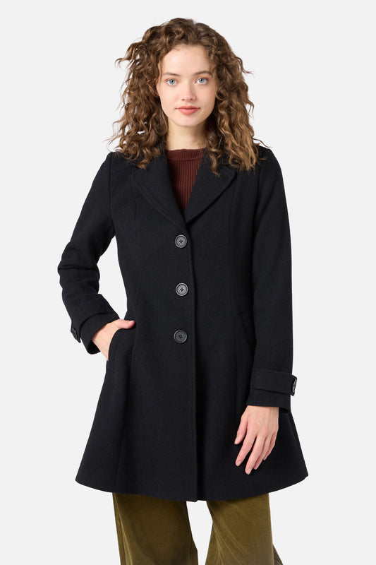 Mabel A-Line Wool Blend Coat