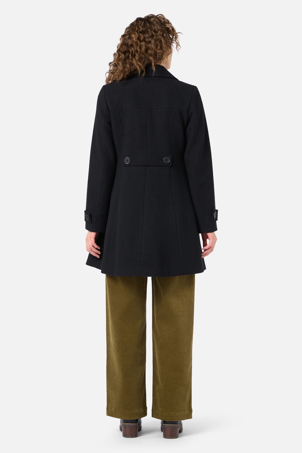 Mabel A-Line Wool Blend Coat