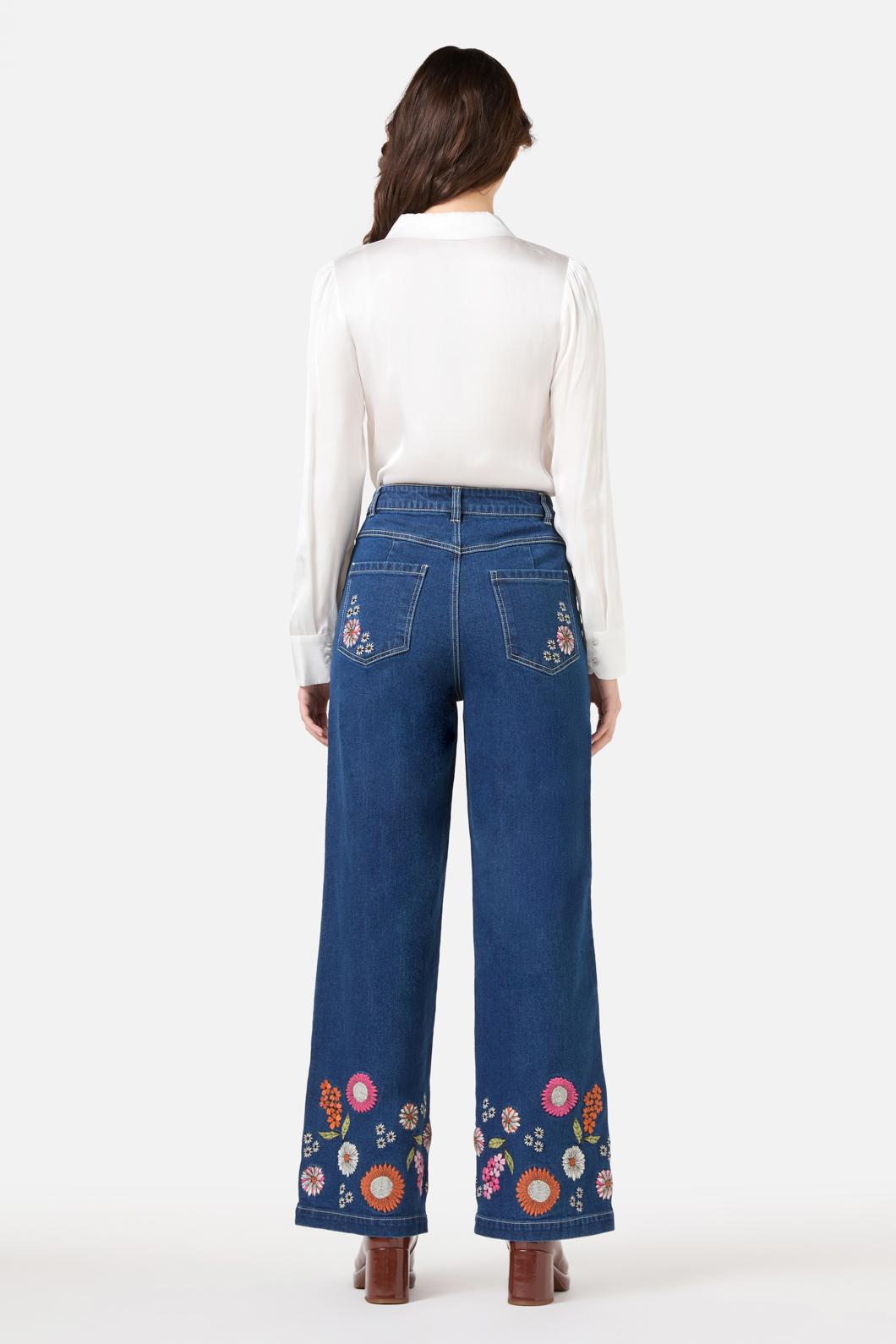 Viva Floral Embroidered Jean