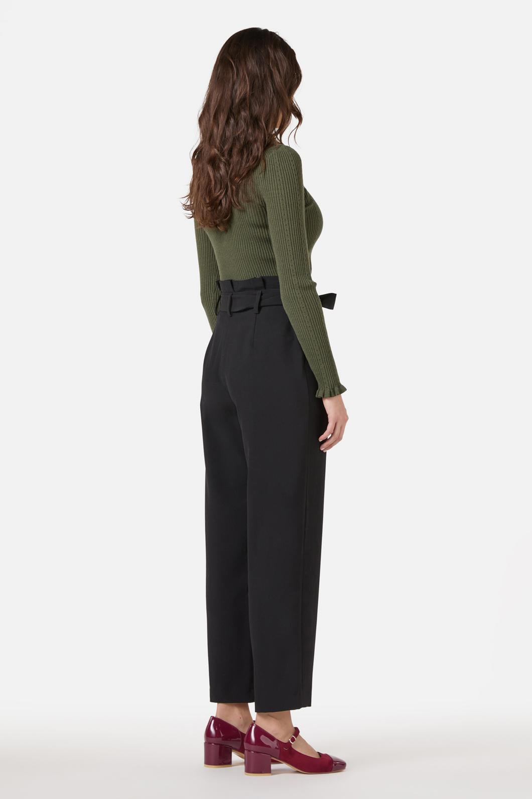 Hailey High Waisted Pleat Pant