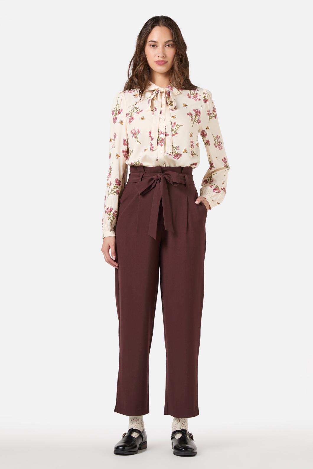 Hailey High Waisted Pleat Pant