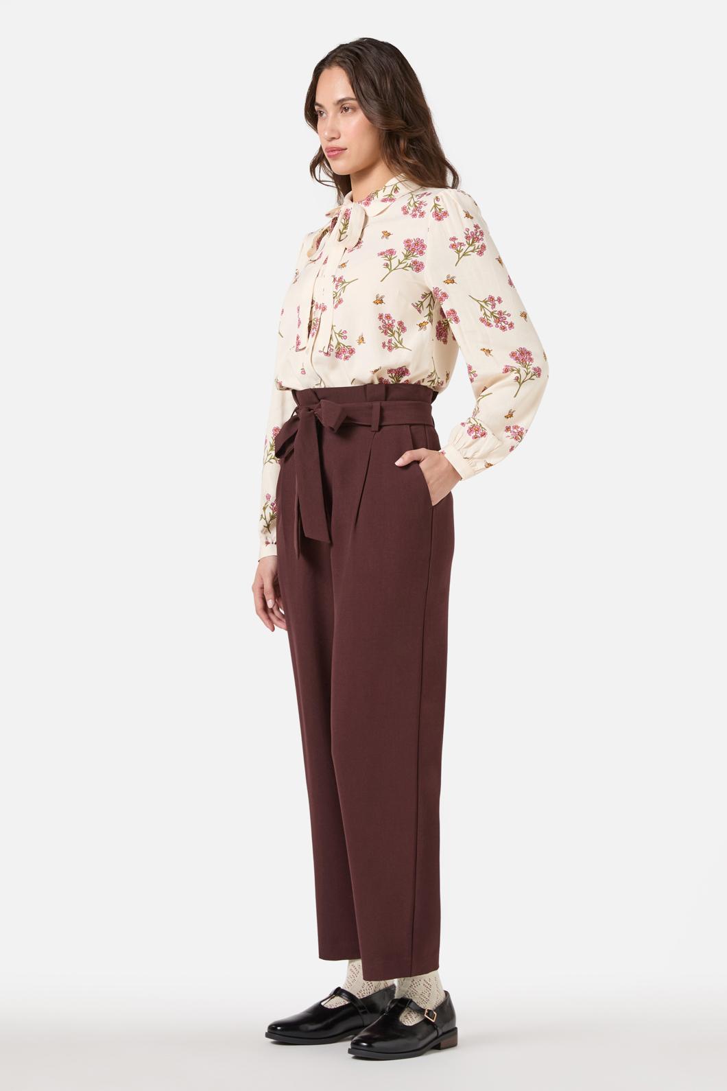 Hailey High Waisted Pleat Pant
