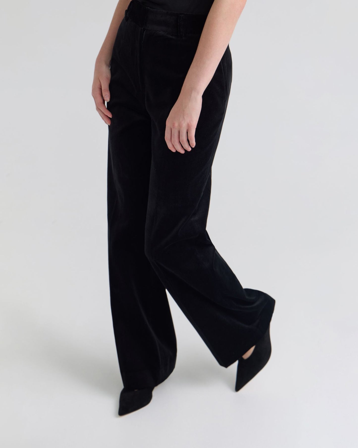 Lydia Stretch Velvet Pants