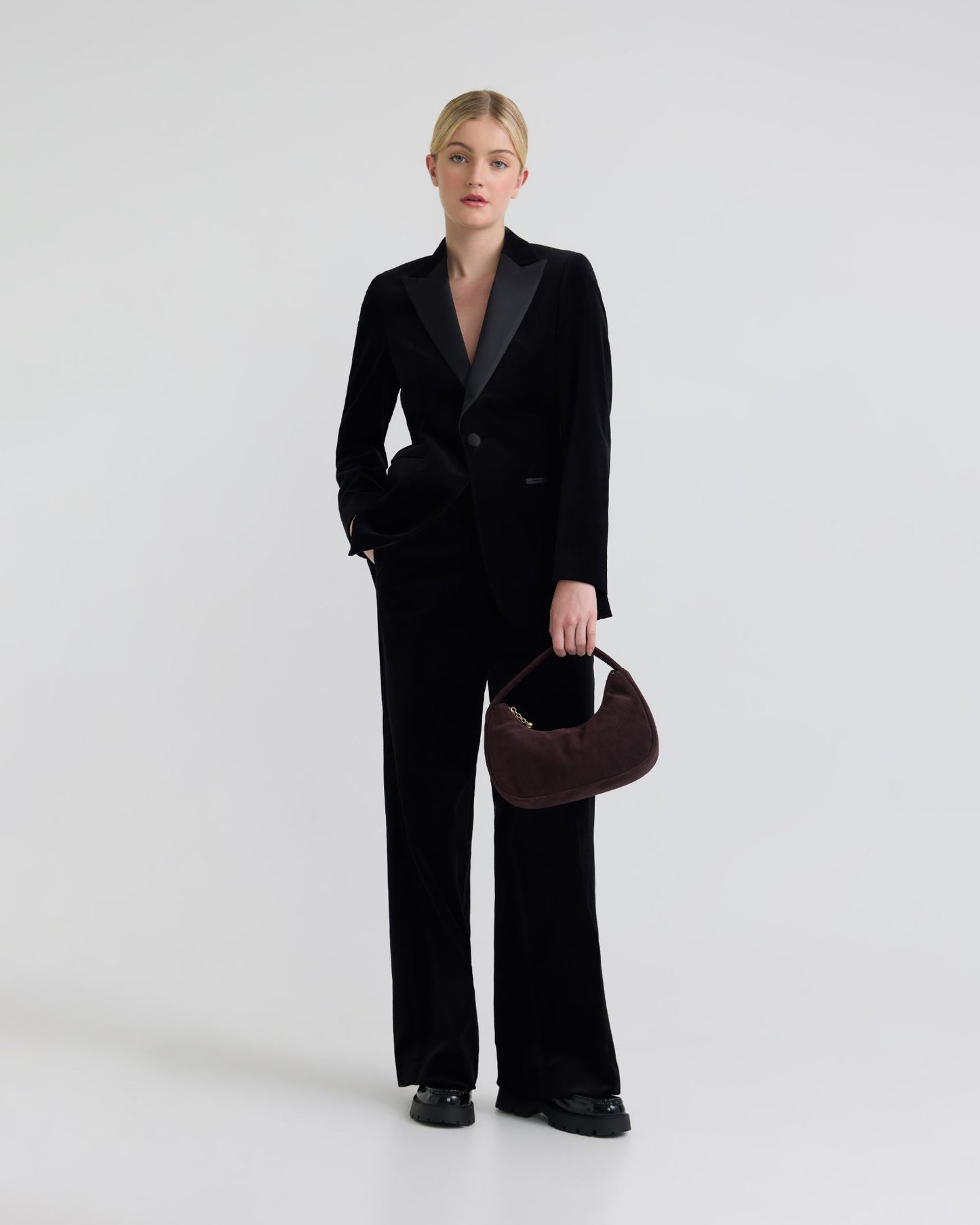 Lydia Stretch Velvet Pants