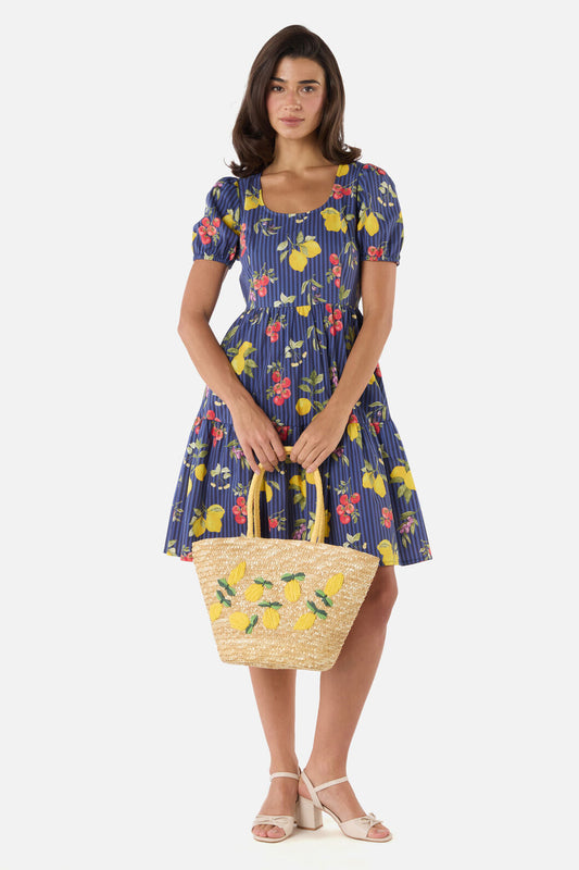 Lemons Straw Bag