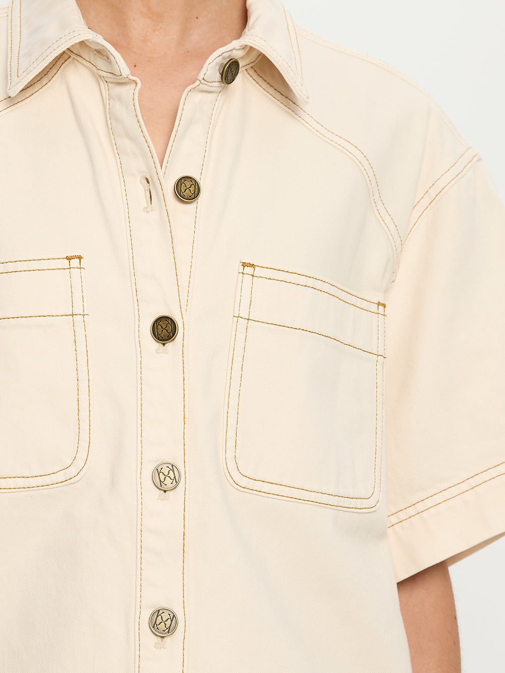 Paloma Denim Shirt - Cream