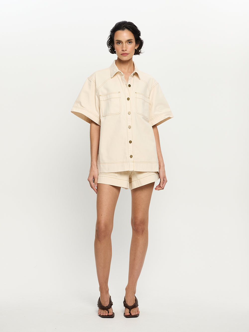 Paloma Denim Shirt - Cream