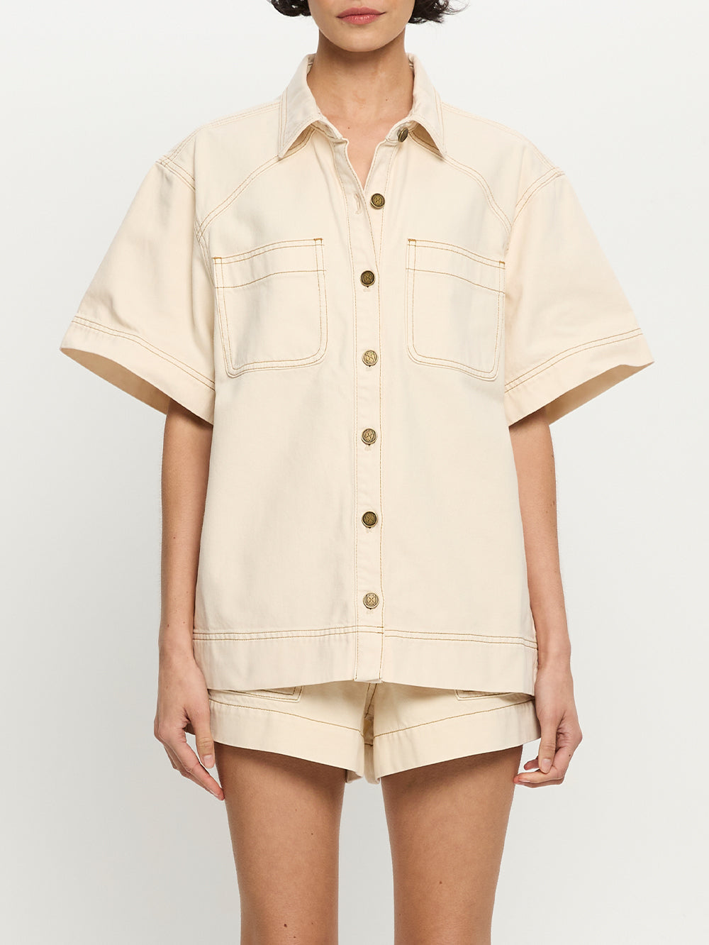 Paloma Denim Shirt - Cream