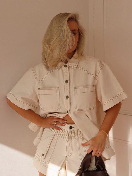Paloma Denim Shirt - Cream