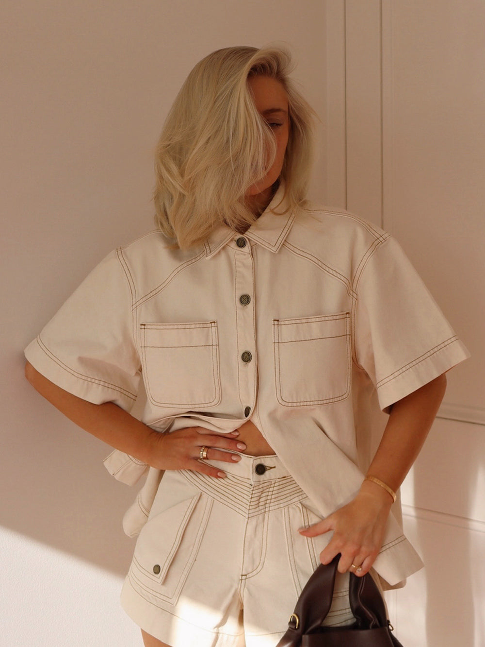 Paloma Denim Shirt - Cream