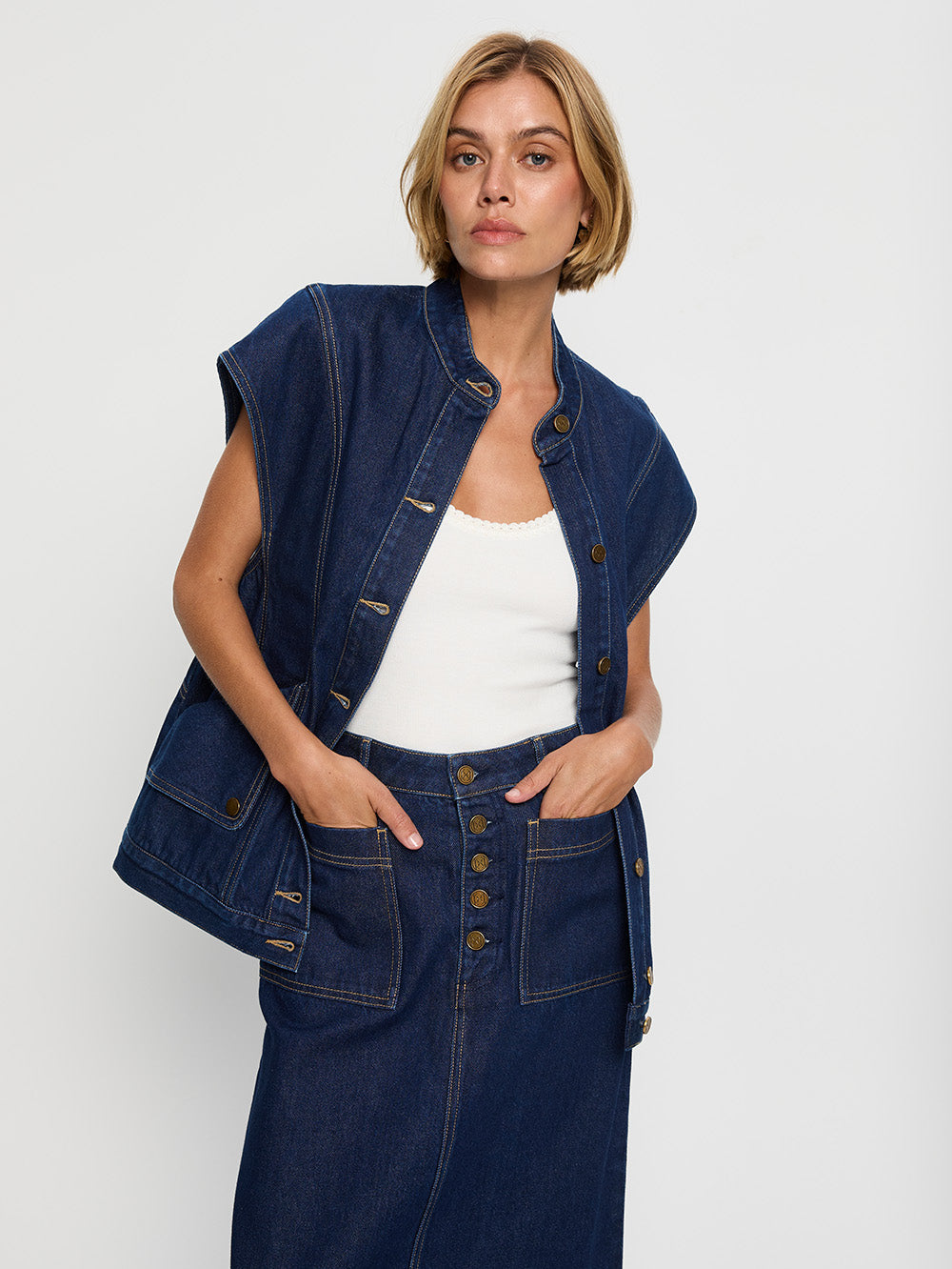 Remi Denim Vest