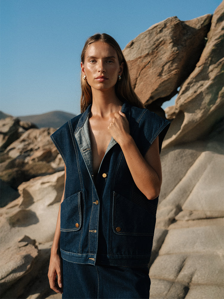 Remi Denim Vest