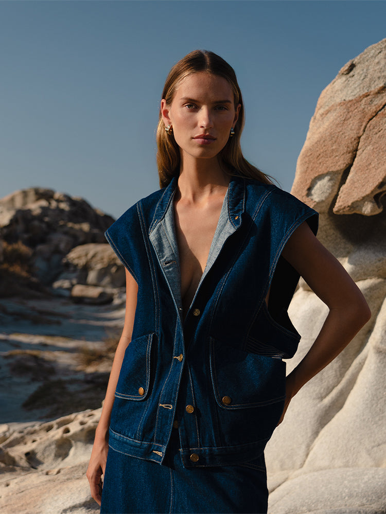 Remi Denim Vest