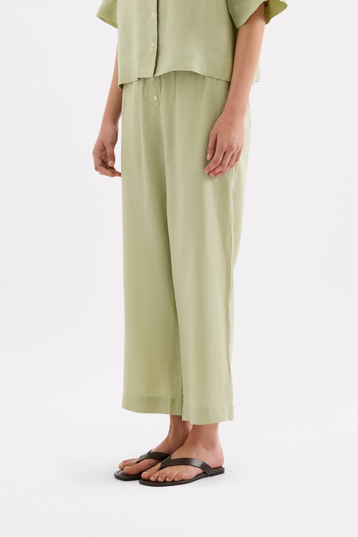 Lounge Linen Crop Pant