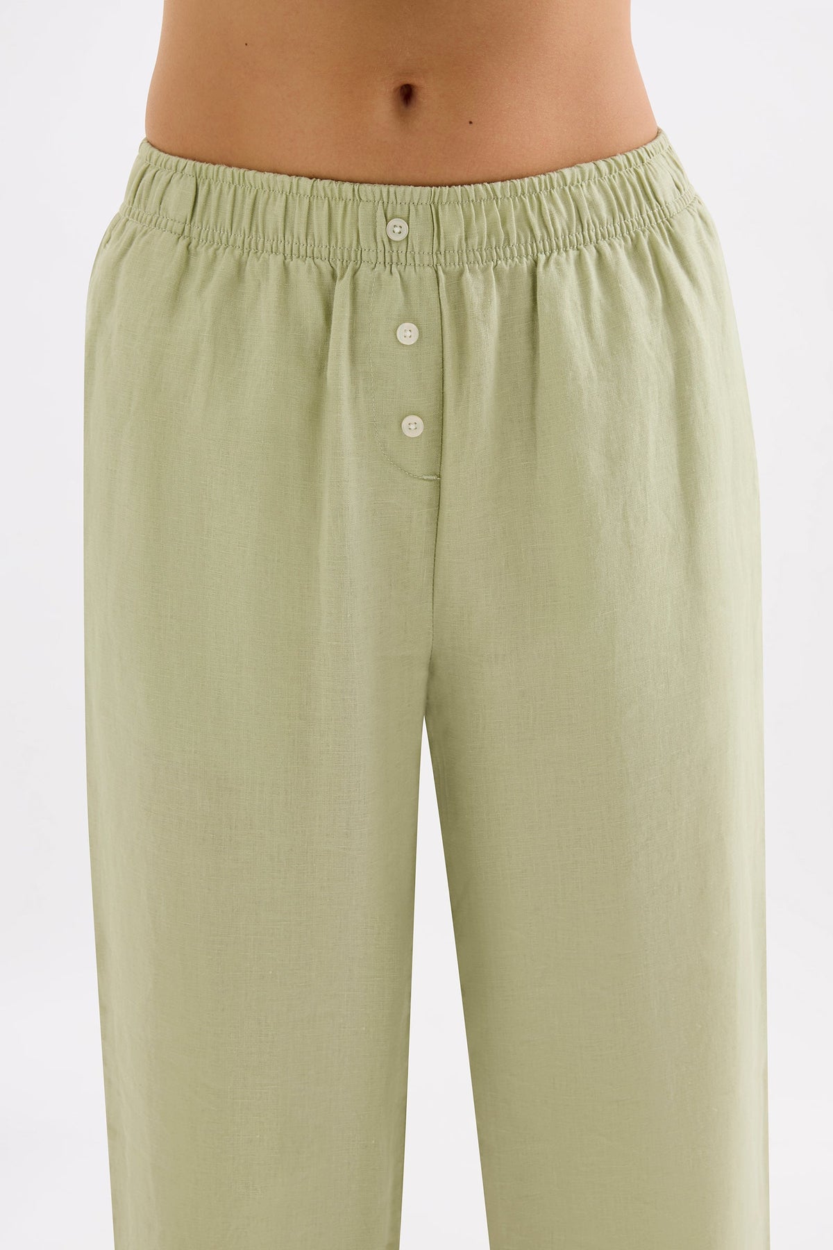 Lounge Linen Crop Pant