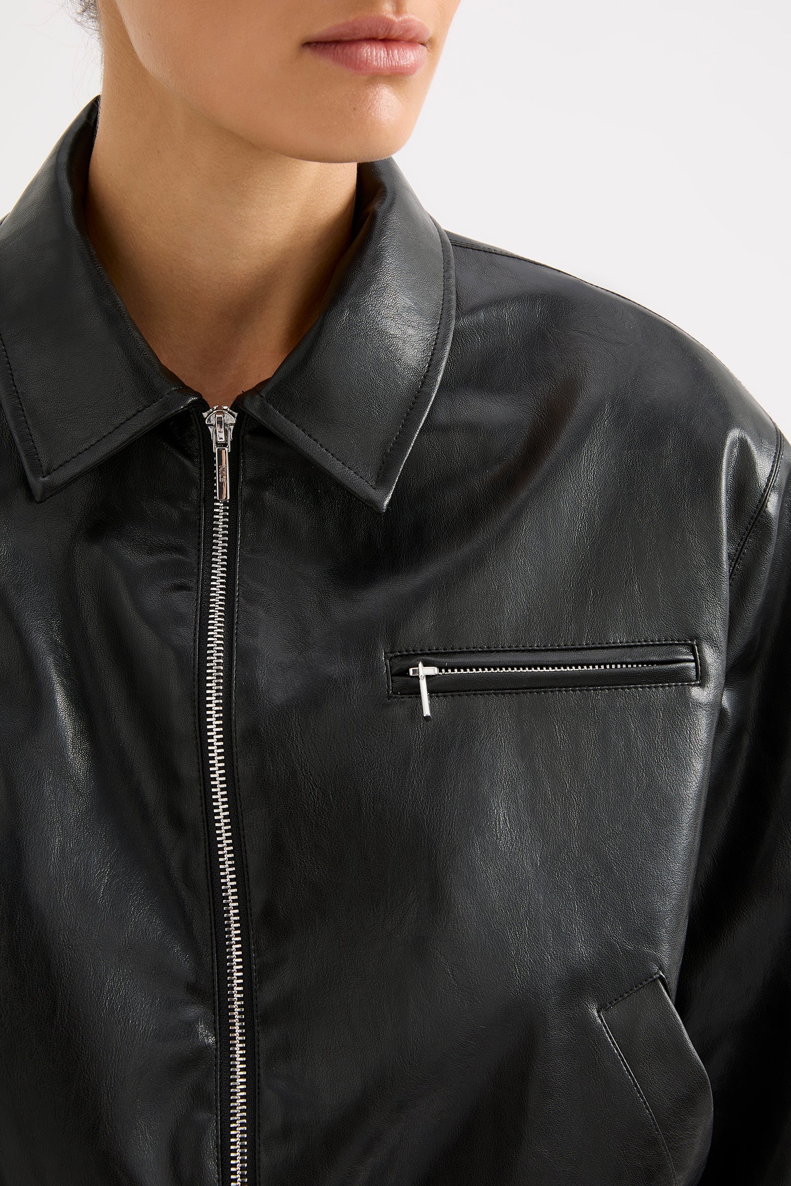 Tabriz Vegan Leather Bomber