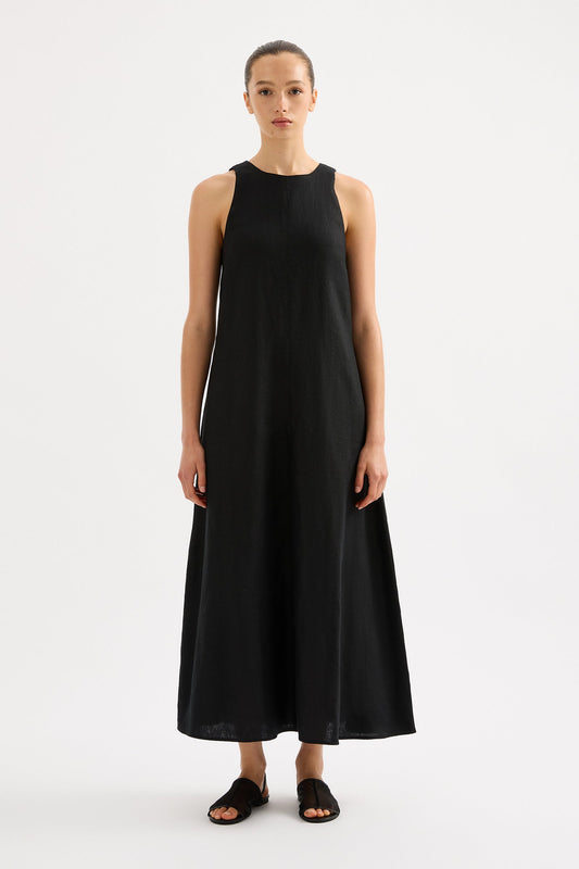 Desi Linen Maxi Dress