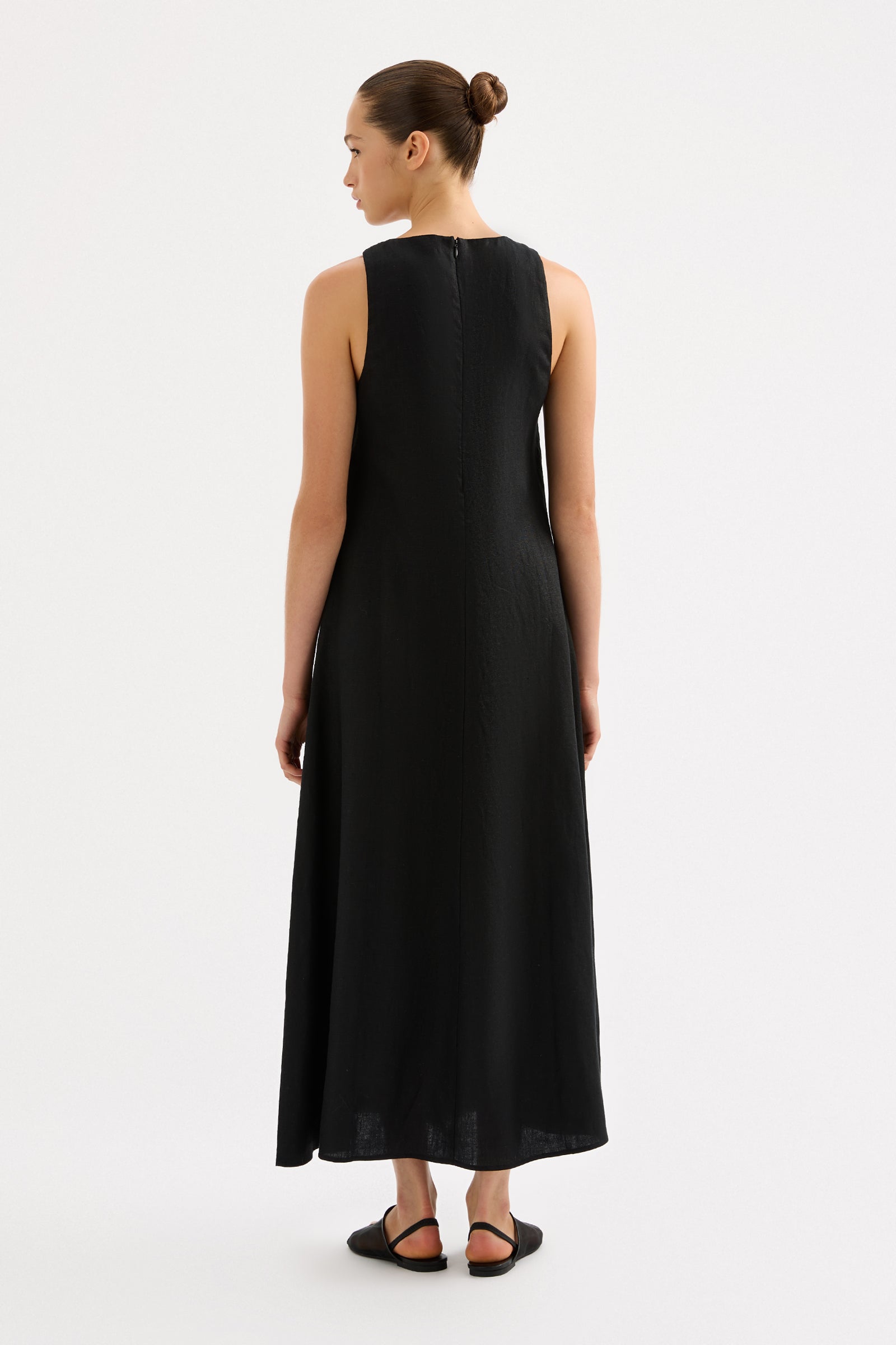Desi Linen Maxi Dress