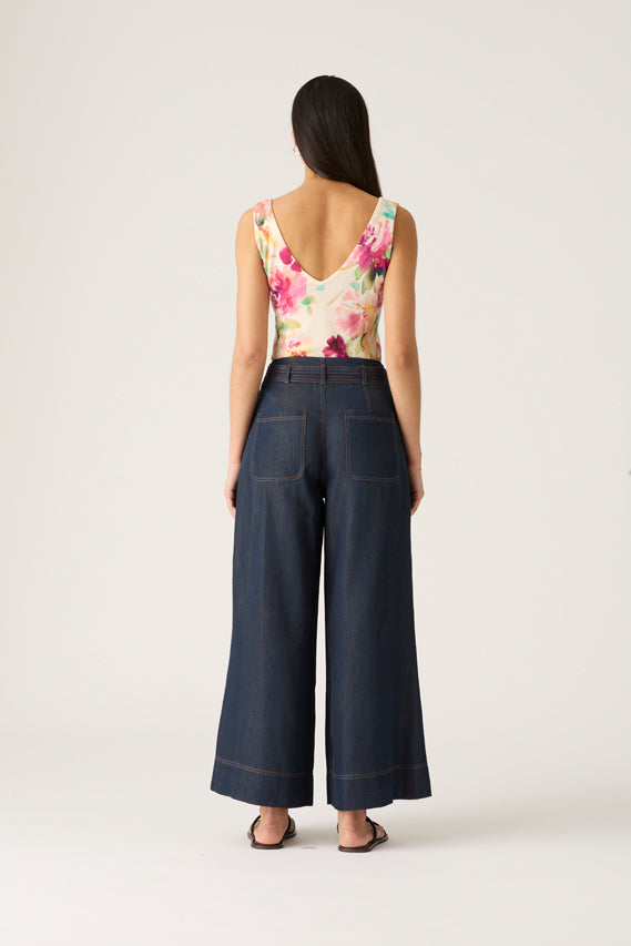 Cleo Denim Wide Leg Pant