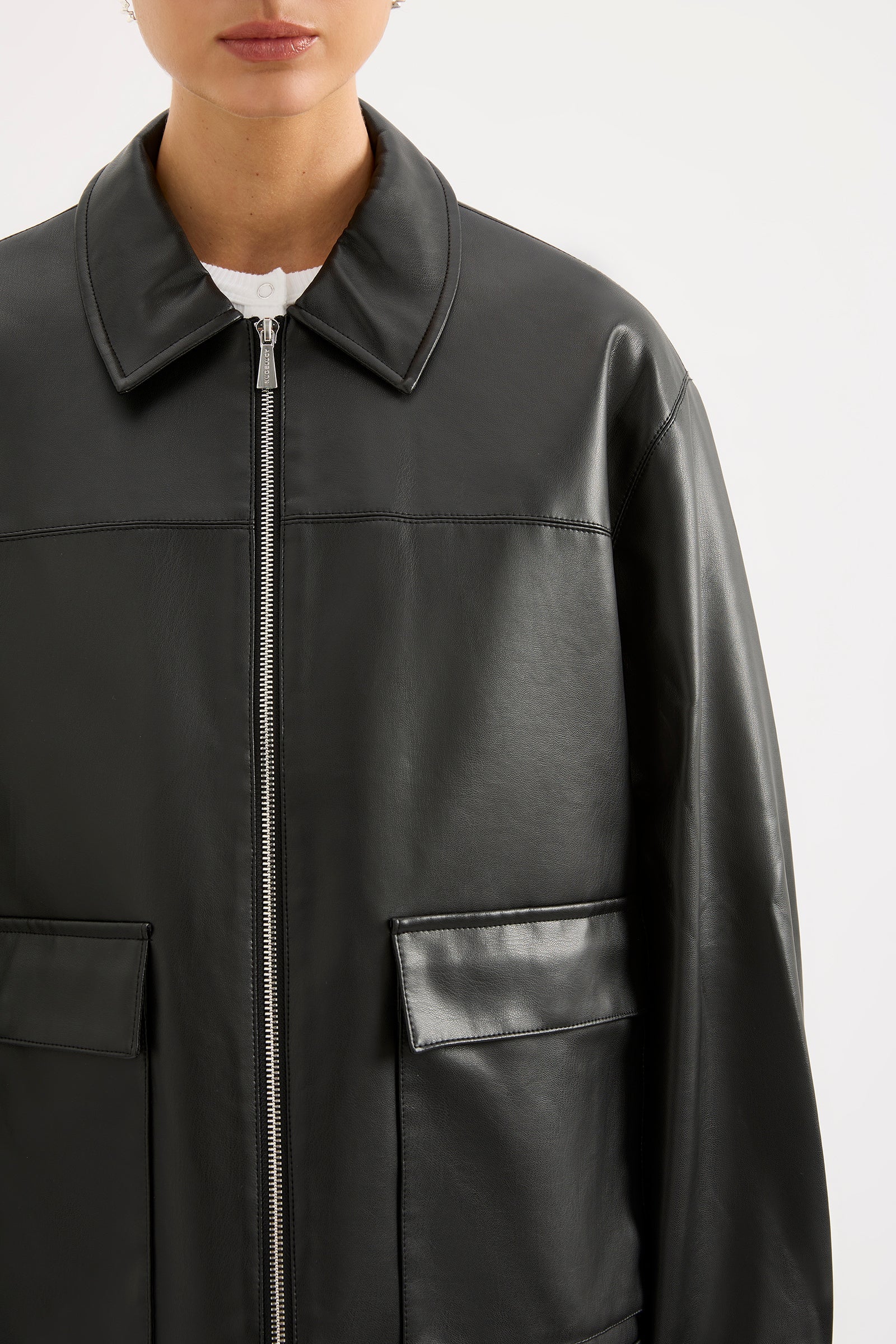 Yaz Faux Leather Jacket