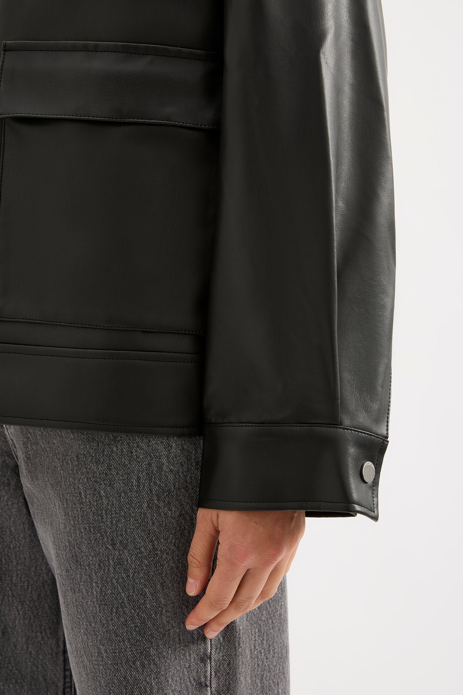 Yaz Faux Leather Jacket