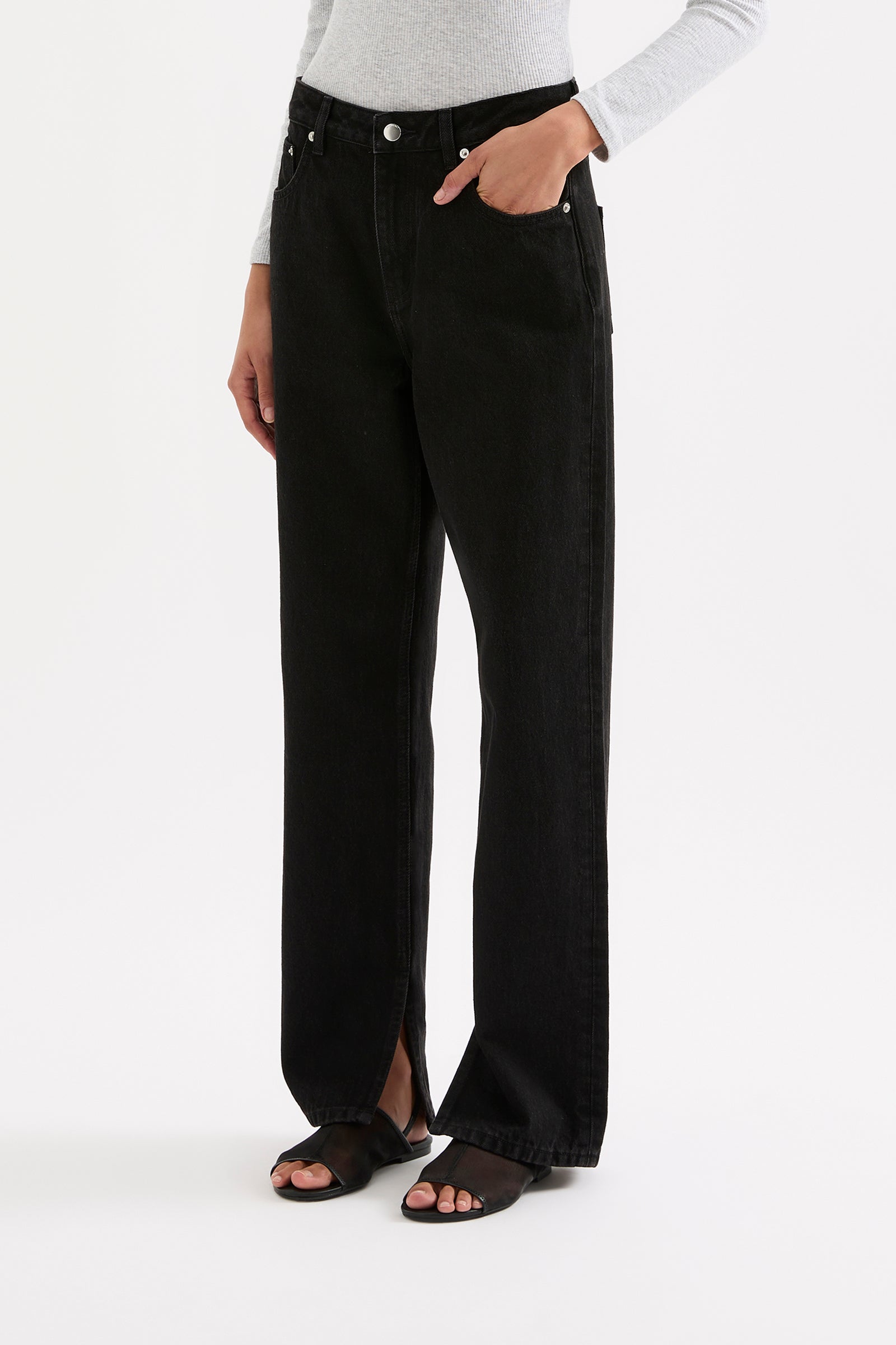 Organic Split Hem Jean