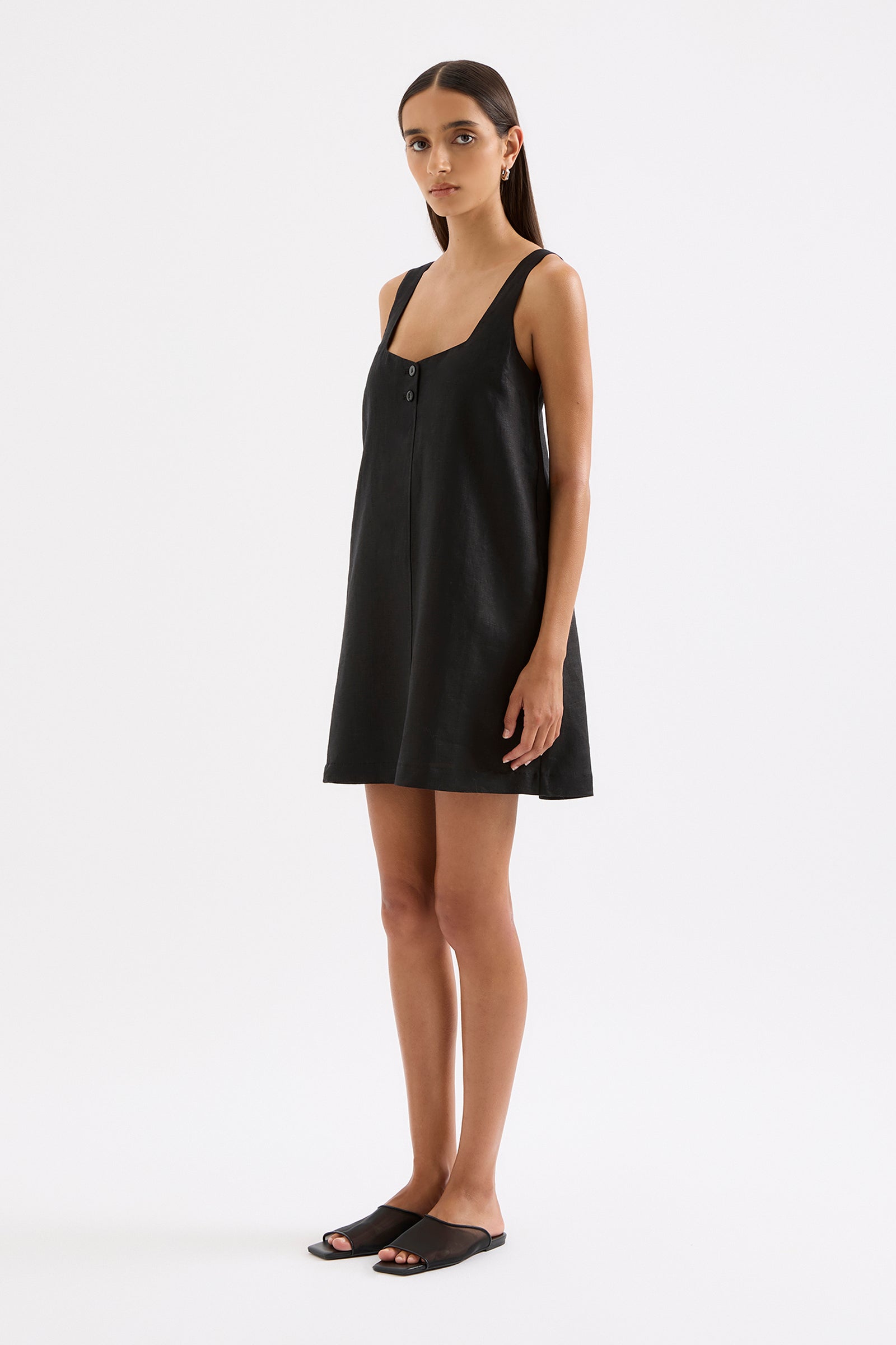 ZEPHYR LINEN  MINI DRESS