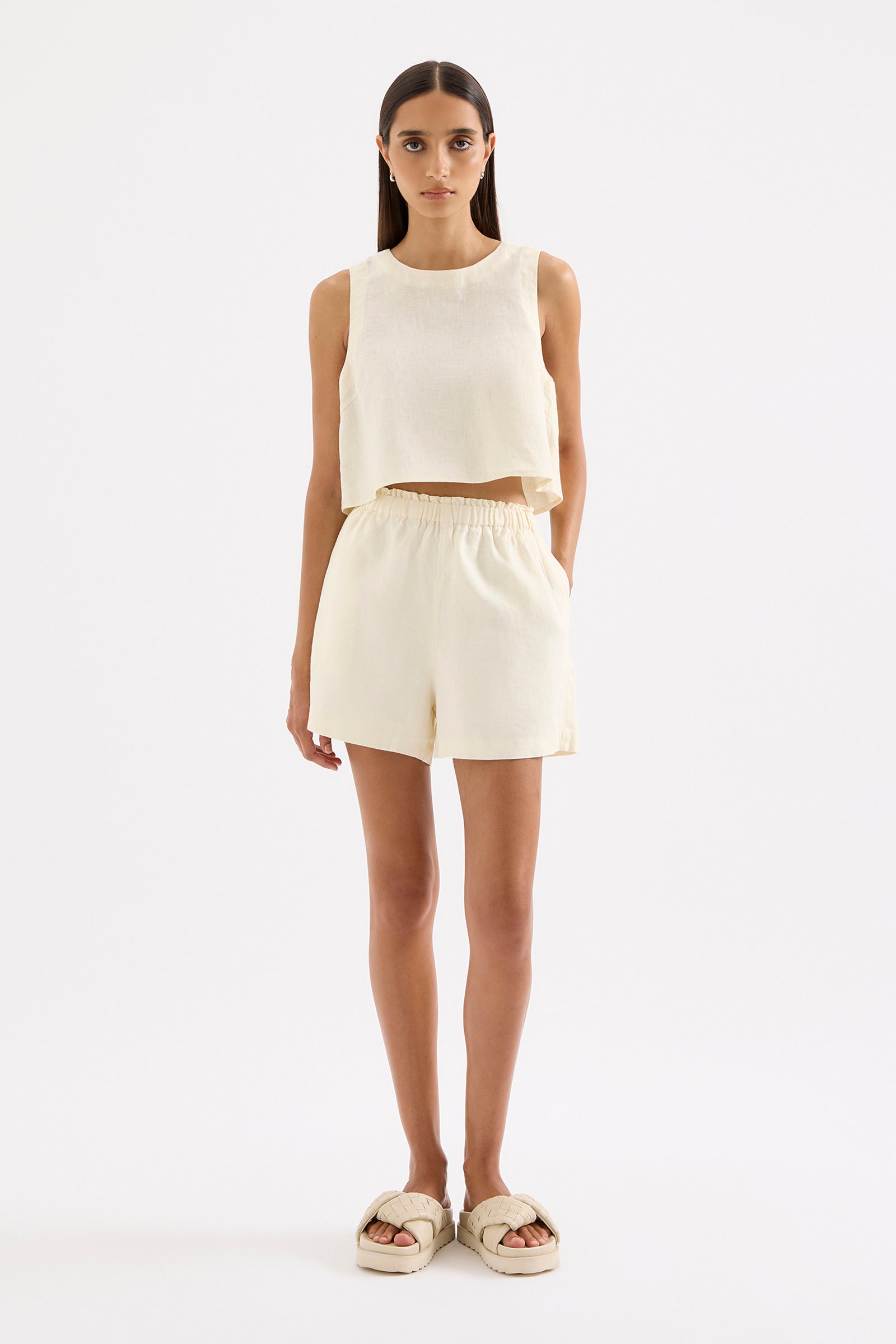 THEO LINEN SHORT