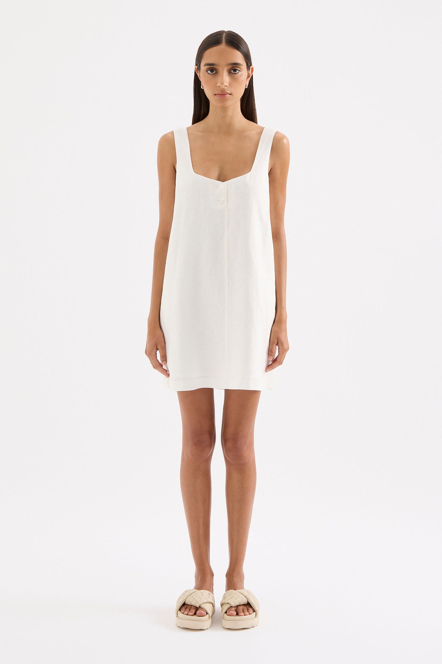 ZEPHYR LINEN MINI DRESS