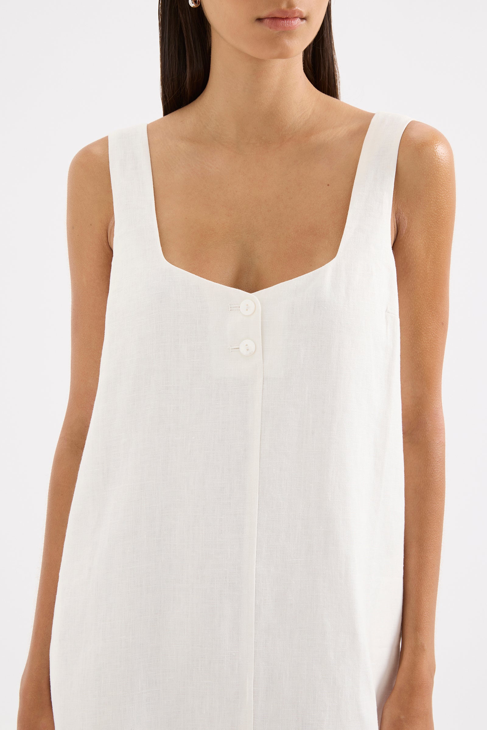 ZEPHYR LINEN MINI DRESS