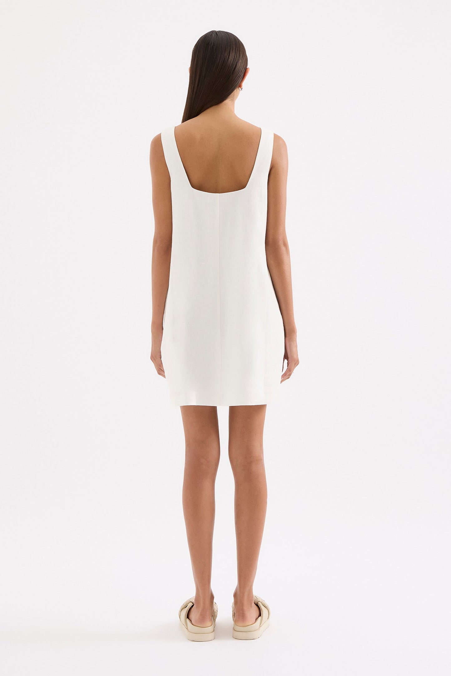 ZEPHYR LINEN MINI DRESS