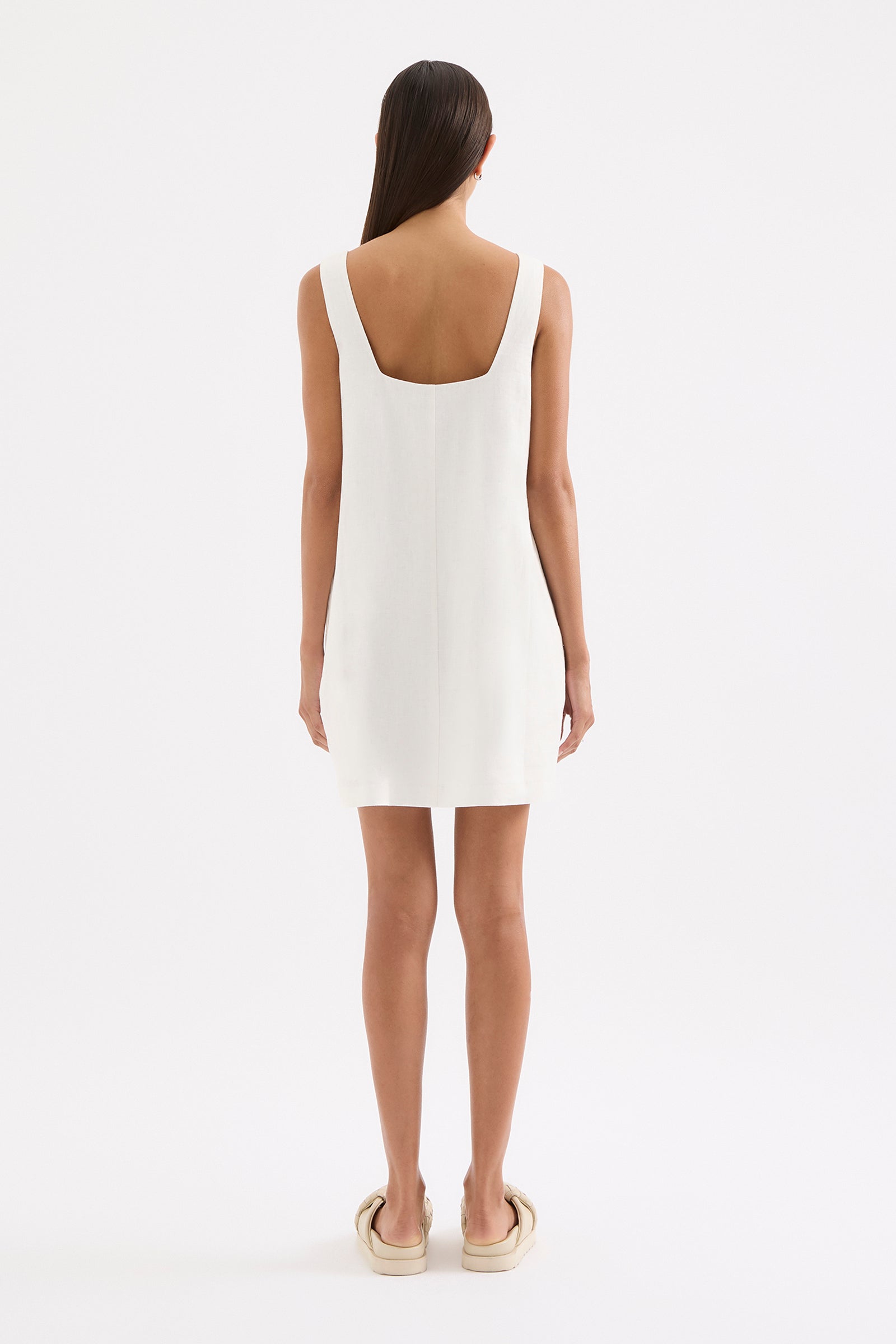 ZEPHYR LINEN MINI DRESS