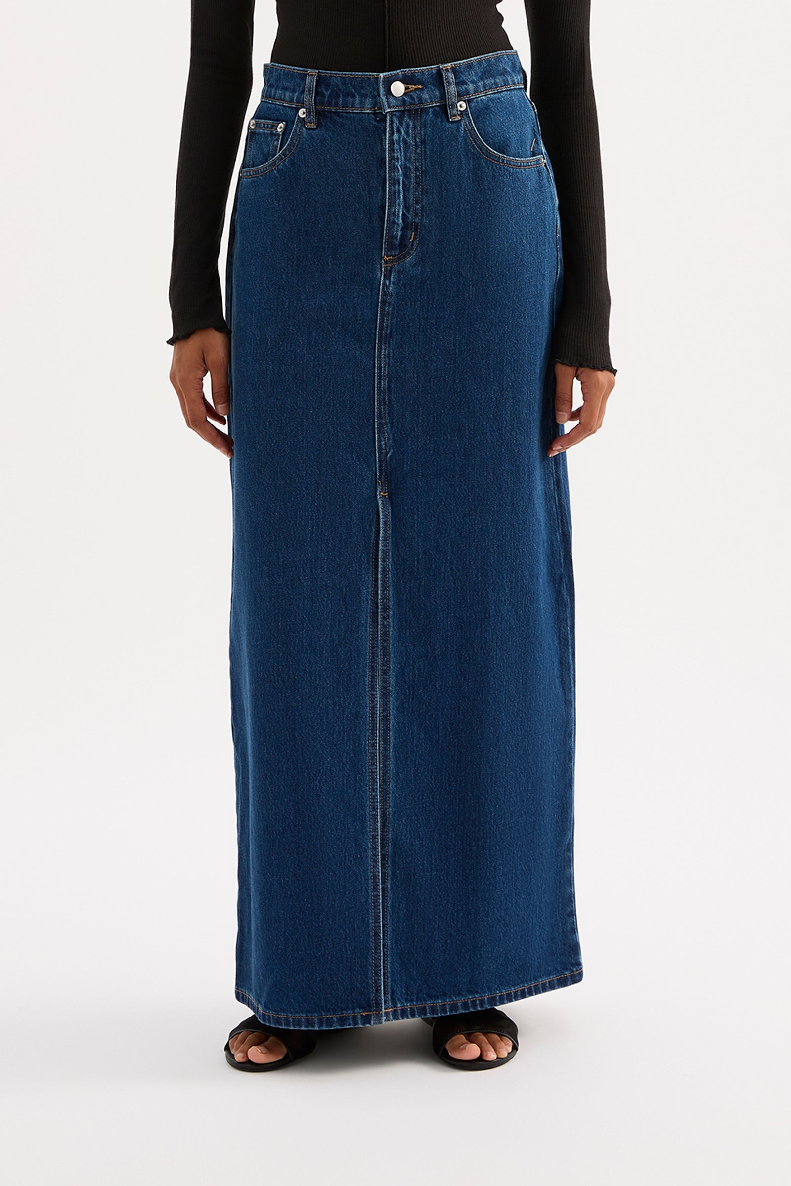 Sia Denim Maxi Skirt