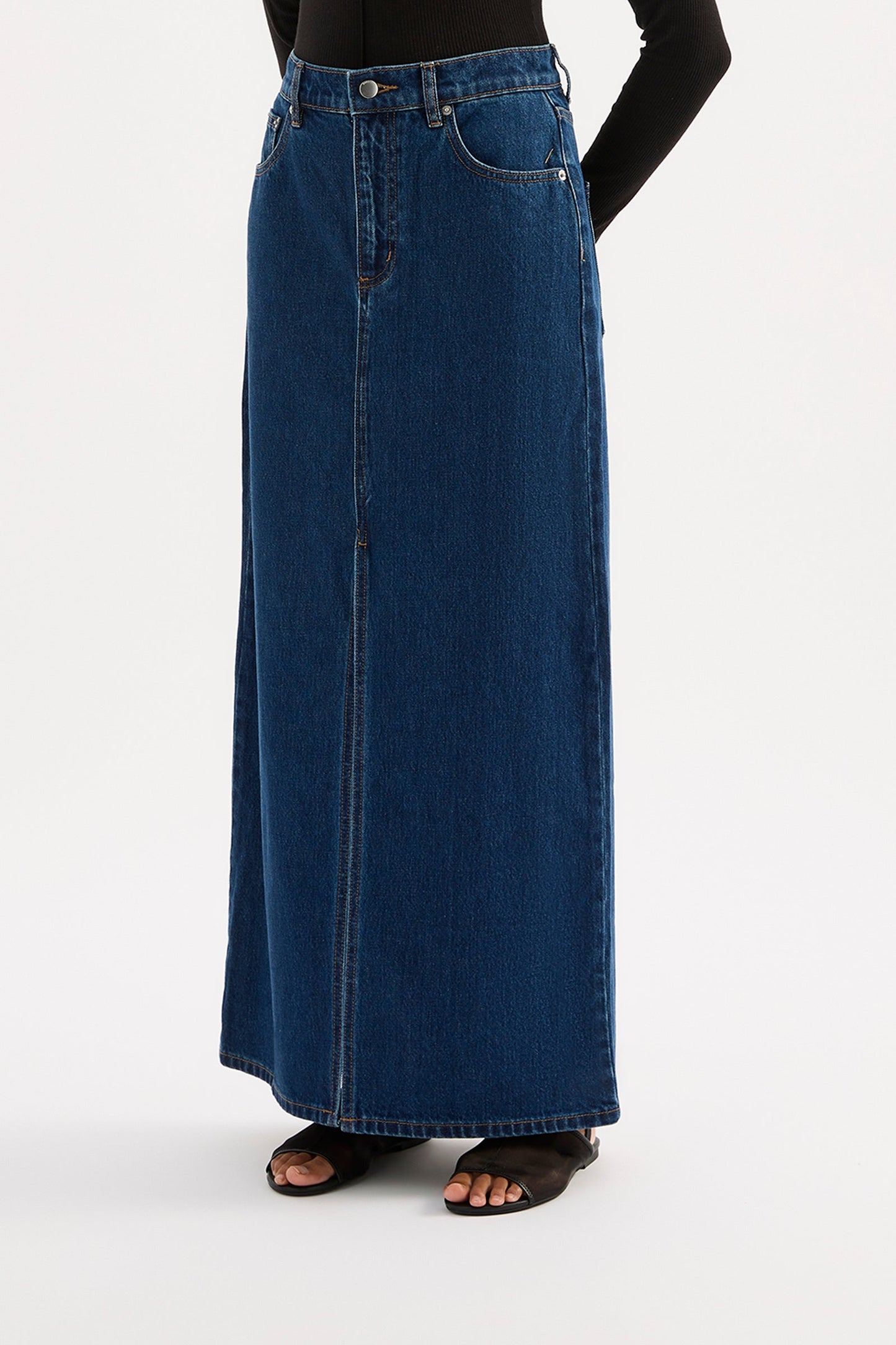 Sia Denim Maxi Skirt