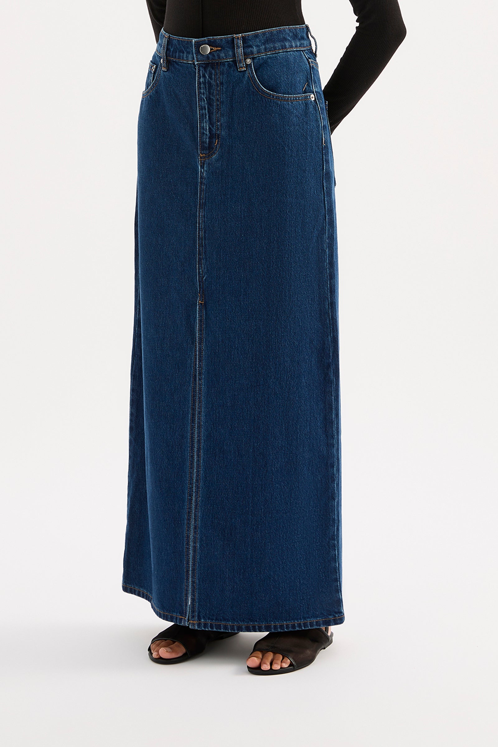 Sia Denim Maxi Skirt