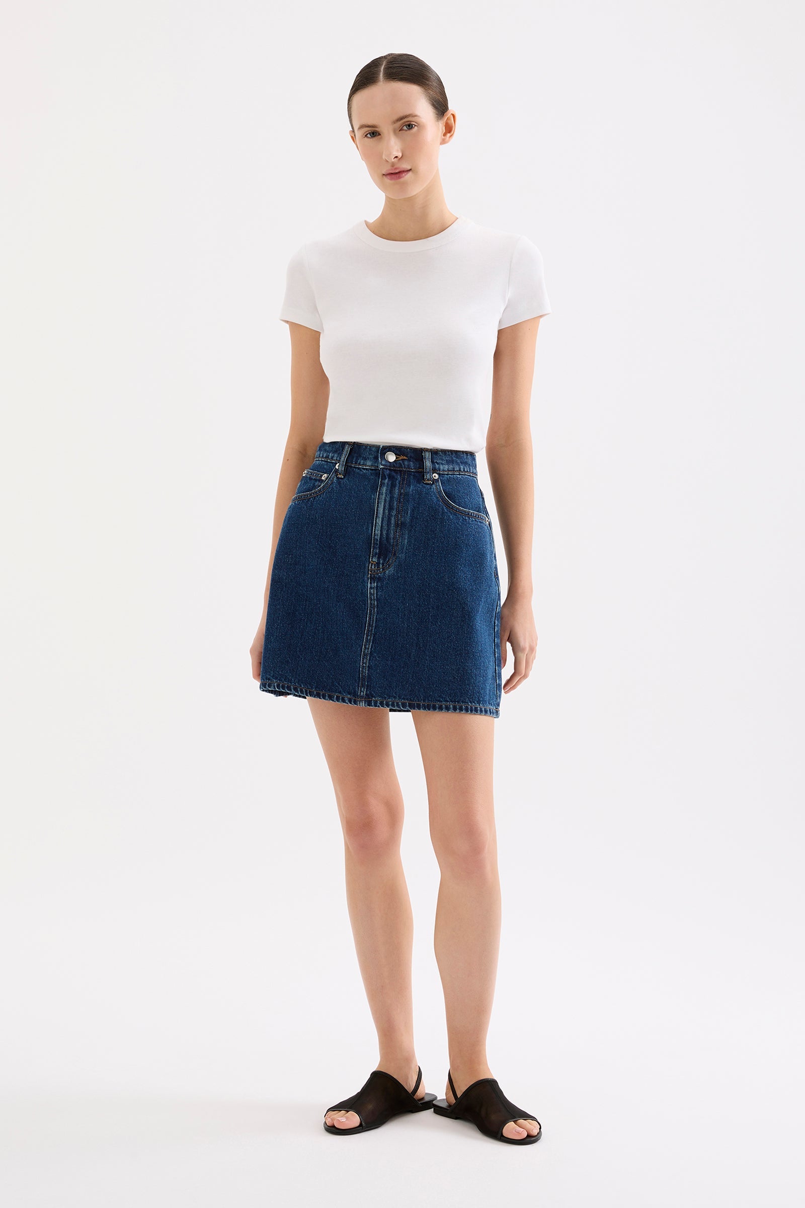 Sia Denim Mini Skirt