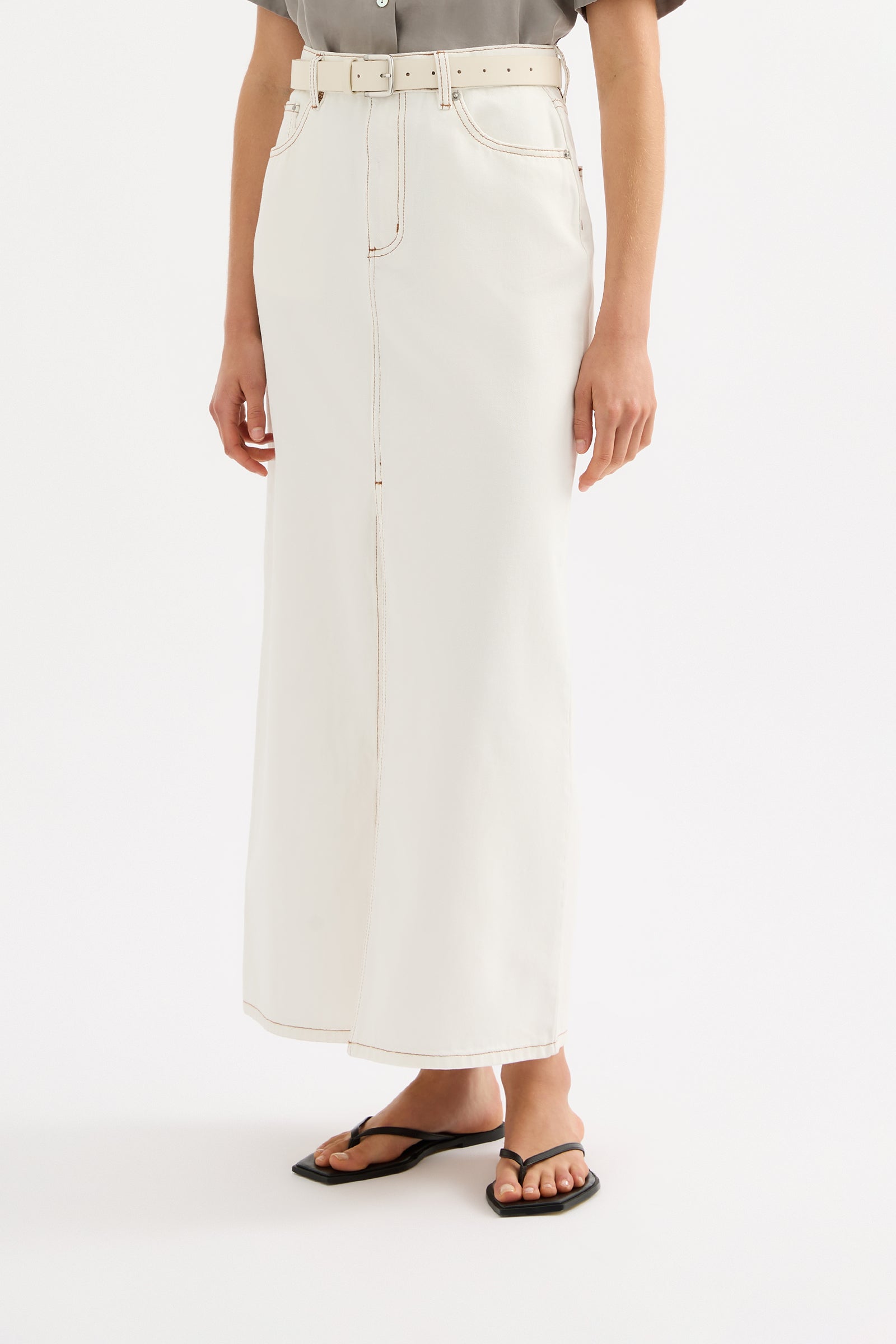 Sia Denim Maxi Skirt
