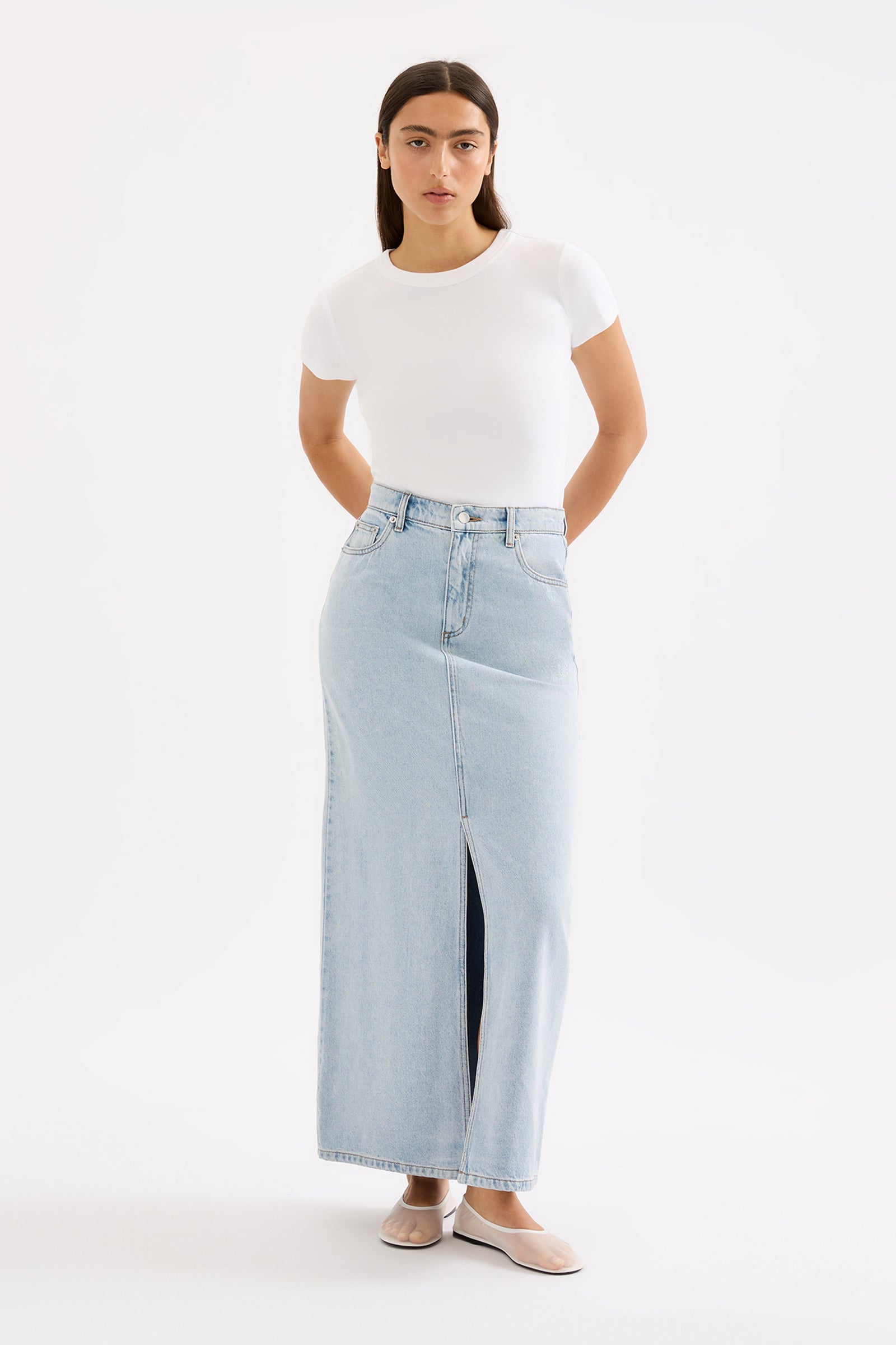 Sia Denim Maxi Skirt