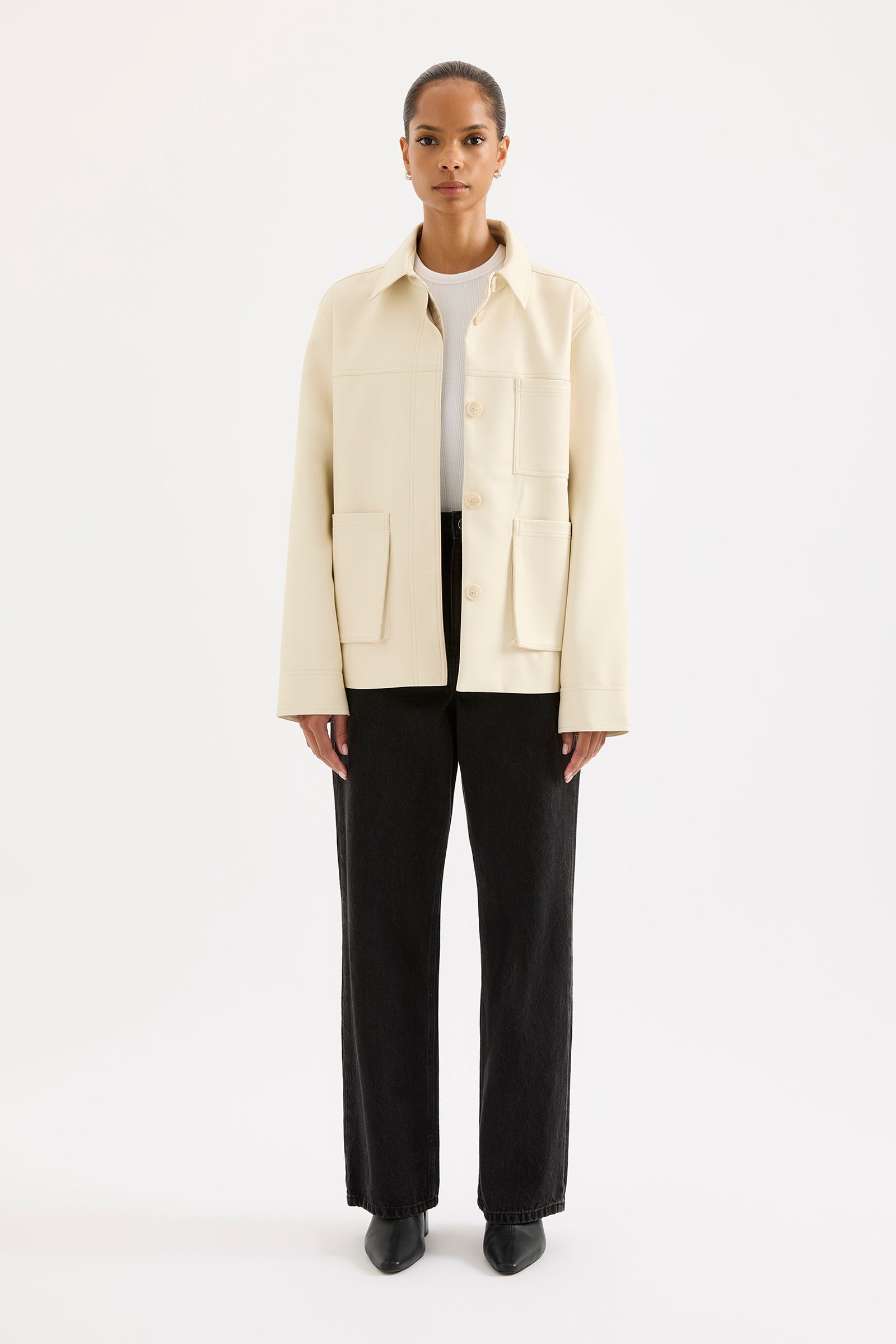 Telsey Faux Leather Jacket