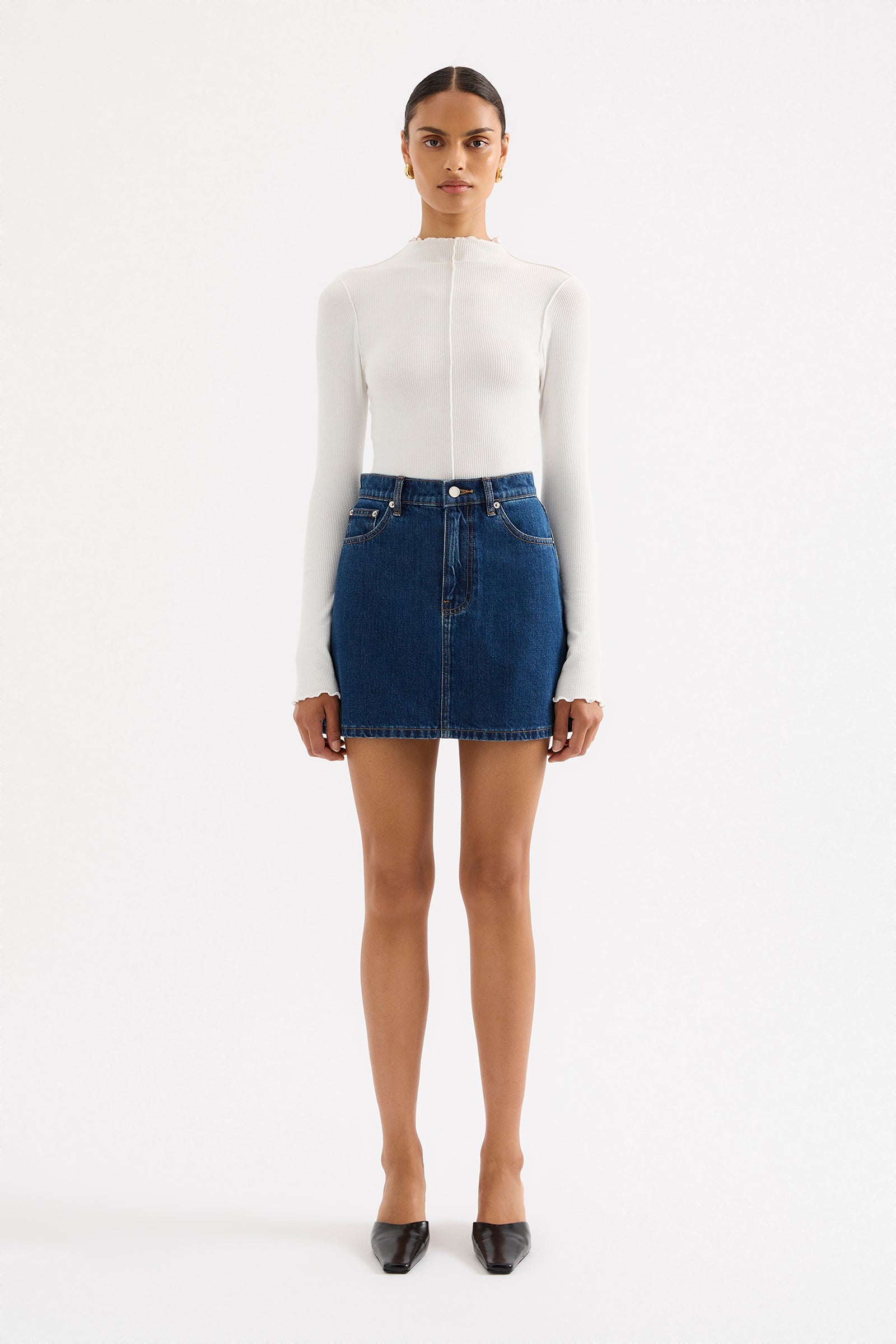 Sia Denim Mini Skirt