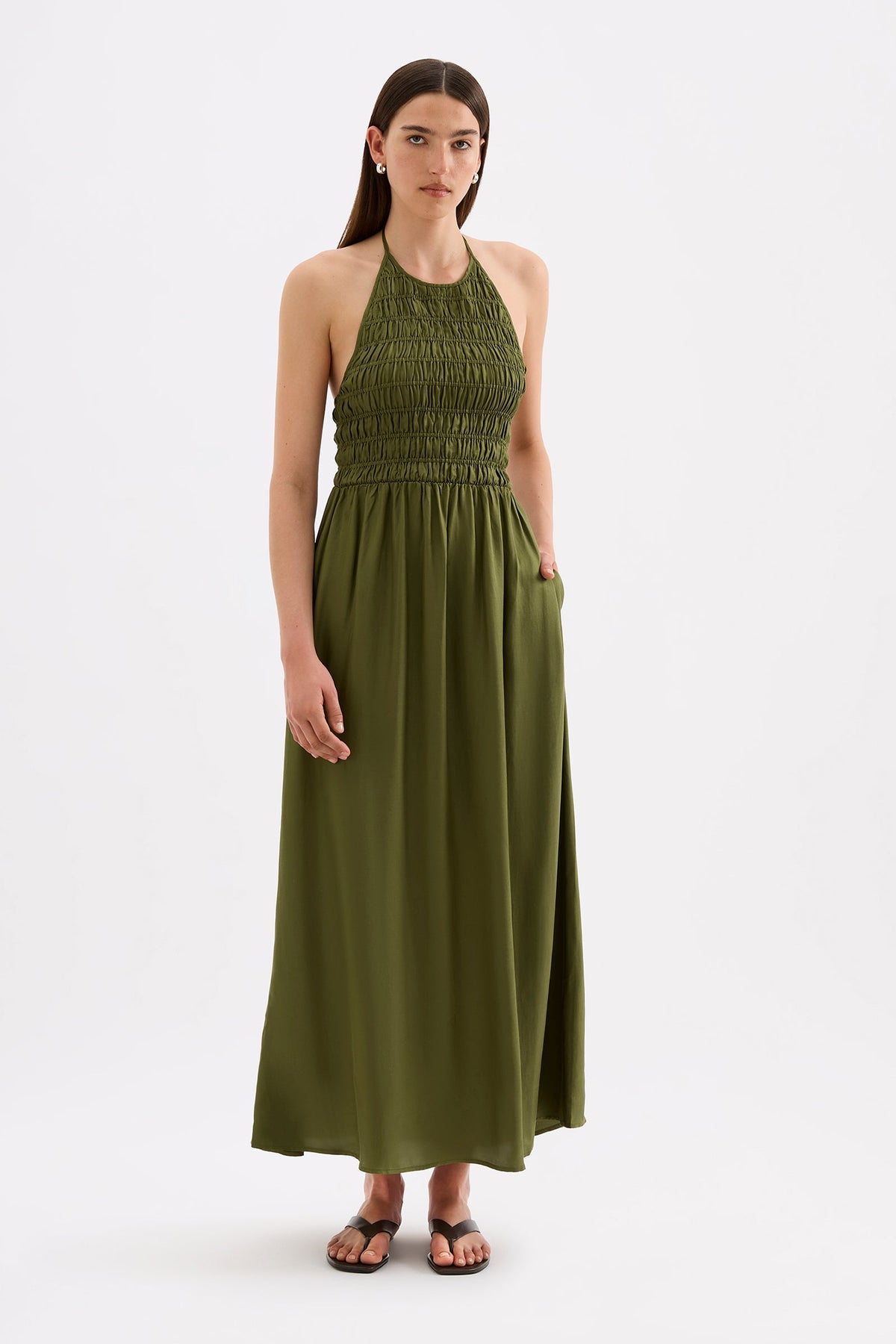 Mira Tencel Maxi Dress