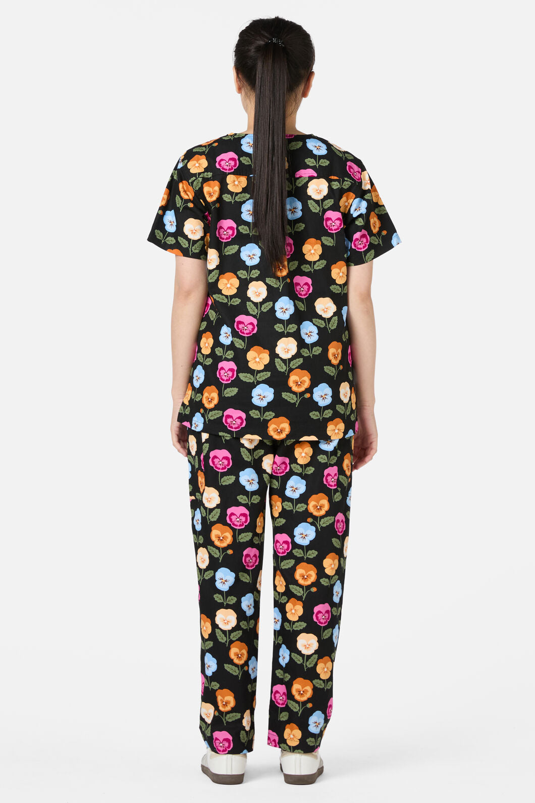 Pansy Scrub Set