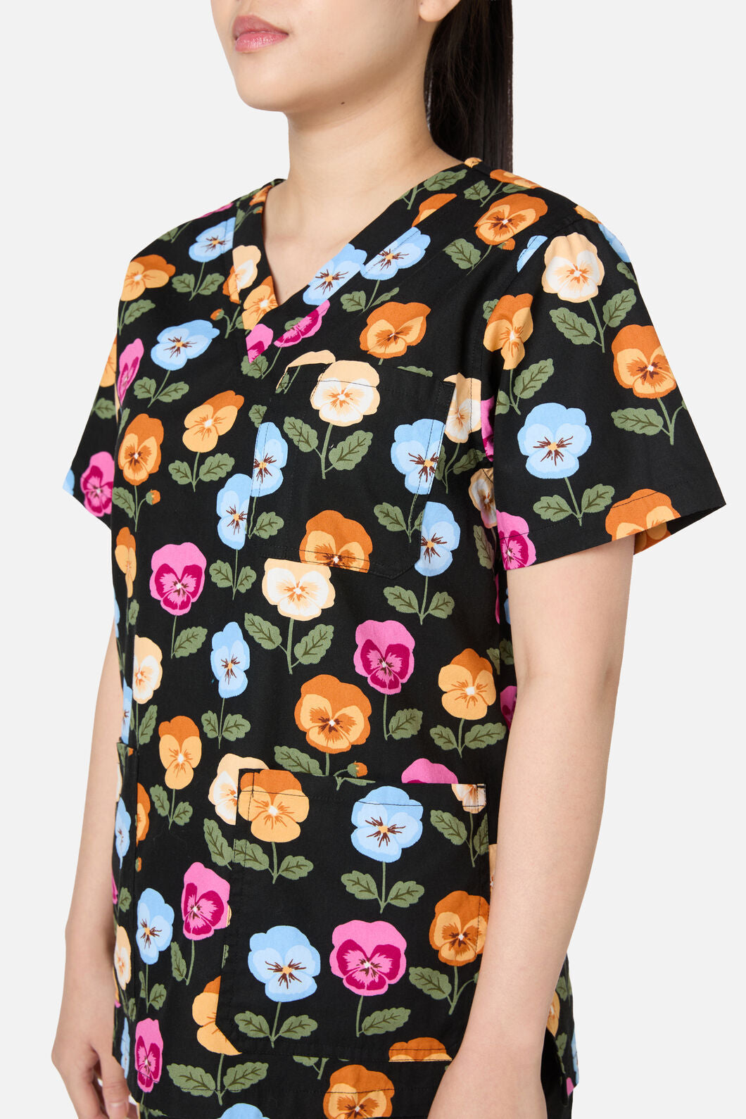 Pansy Scrub Set
